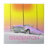 Bradenton Florida Classic Reiseplakat Fliese (Vorderseite)