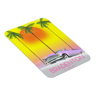 Bradenton Florida Classic Reiseplakat Magnet