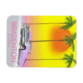 Bradenton Florida Classic Reiseplakat Magnet (Horizontal)