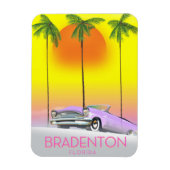 Bradenton Florida Classic Reiseplakat Magnet (Vertikal)