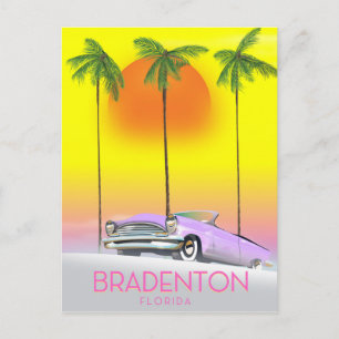 Bradenton Florida Classic Reiseplakat Postkarte
