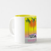 Bradenton Florida Classic Reiseplakat Zweifarbige Tasse (Vorderseite Links)