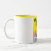 Bradenton Florida Classic Reiseplakat Zweifarbige Tasse (Links)