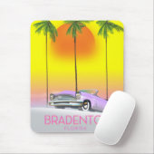 Bradenton Florida Oldtimer-Reiseposter Mousepad (Mit Mouse)