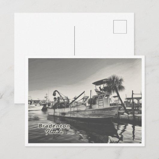 BRADENTON FLORIDA POSTKARTE (Vorne/Hinten)