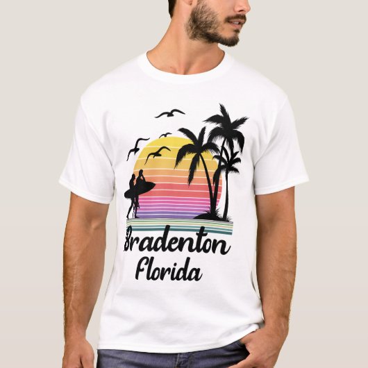 Bradenton Florida Retro T-Shirt (Vorderseite)