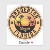 Bradenton Florida - Retro Vintager 80er Souvenir Aufkleber (Blatt)