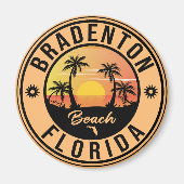Bradenton Florida Souvenir Beach Vintage Travel Magnet (Vorne)
