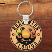 Bradenton Florida Souvenir Beach Vintage Travel Schlüsselanhänger (Vorderseite)