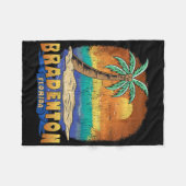 Bradenton Florida Vintag Distressed Souvenir Fleecedecke (Vorderseite (Horizontal))