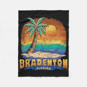 Bradenton Florida Vintag Distressed Souvenir Fleecedecke