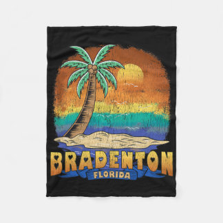 Bradenton Florida Vintage Souvenir mit Gebrauchssp Fleecedecke