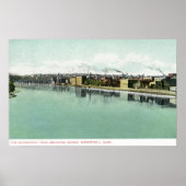 Bradford Bridge View auf der Wasserfront Poster (Vorne)