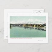 Bradford Bridge View auf der Wasserfront Postkarte (Vorne/Hinten)