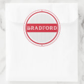 Bradford City Pride Emblem – English Identity Runder Aufkleber (Tasche)