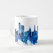 Bradford England Skyline Blue Kaffeetasse (Vorderseite Links)