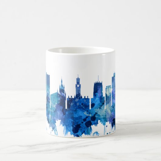 Bradford England Skyline Blue Kaffeetasse (Mittel)