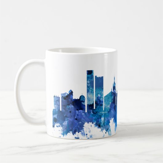 Bradford England Skyline Blue Kaffeetasse (Links)