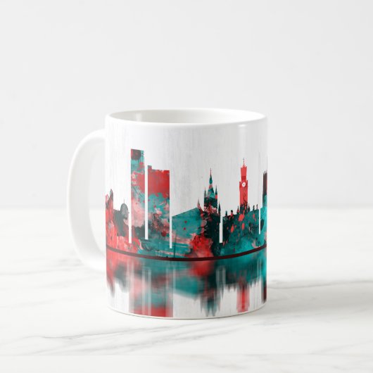 Bradford England Skyline Kaffeetasse (Vorderseite Links)