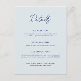 Bradford Modern Wedding Begleitkarte