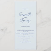 Bradford Modern Wedding Programm (Vorderseite)