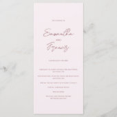 Bradford Modern Wedding Programm (Vorderseite)