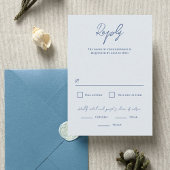 Bradford Modern Wedding RSVP Karte
