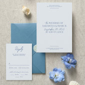 Bradford Modern Wedding RSVP Karte