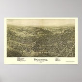 Bradford, PA Panoramic Map - 1895 Poster (Vorne)