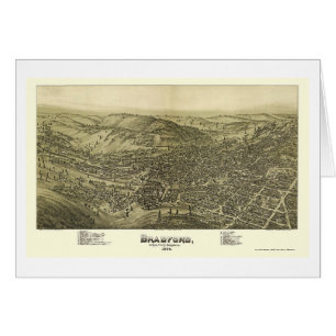 Bradford, panoramische Karte PAs - 1895
