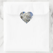 Bradford Pear Blooms Herz-Aufkleber (Tasche)