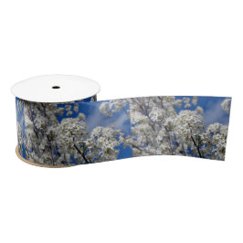 Bradford Pear Blooms Satinband