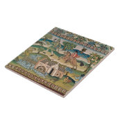 Bradford-Tabellen-Teppich, Detail von Szenen Fliese (Seite)