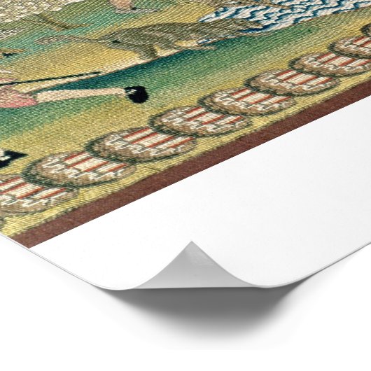 Bradford Table Tepet, Detail der Szenen von ländli Poster (Ecke)