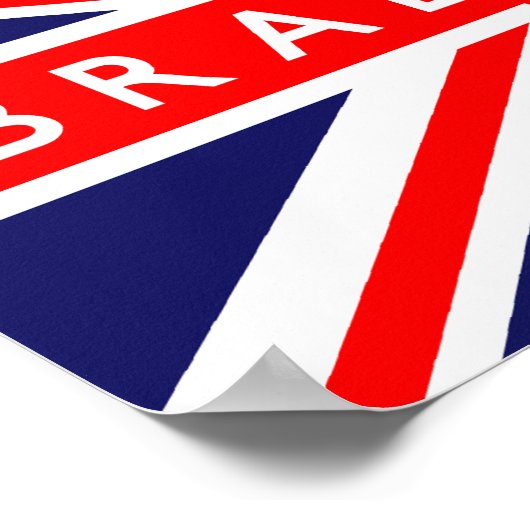 Bradford UK Flag Poster (Ecke)