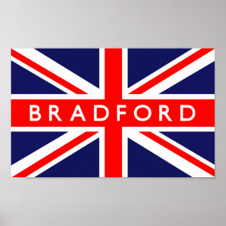 Bradford UK Flag Poster