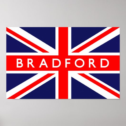 Bradford UK Flag Poster (Vorne)