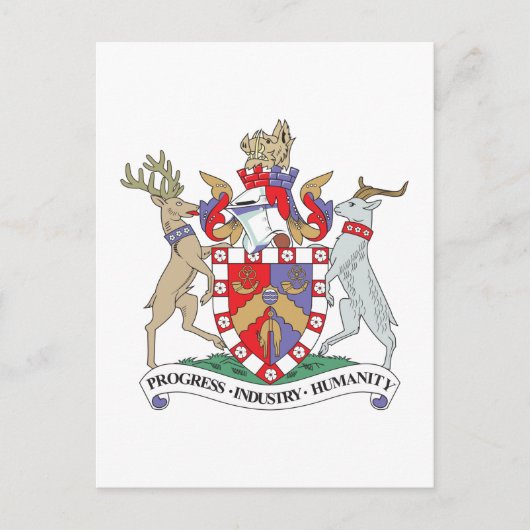 Bradford-Wappen Postkarte (Vorderseite)