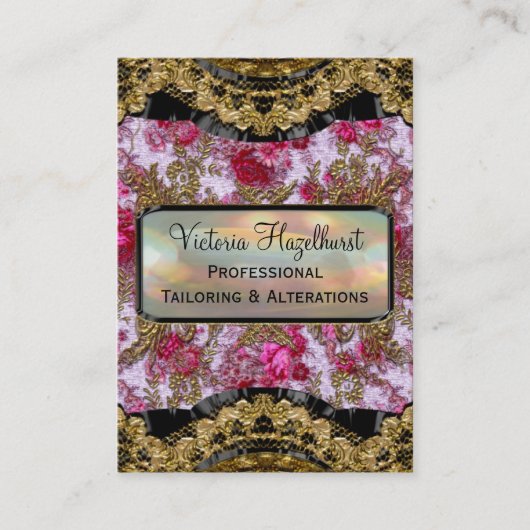 Bradfordshire Blumenblatt-elegantes berufliches Visitenkarte (Vorderseite)