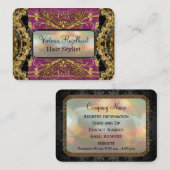 Bradfordshire Lola eleganter Hairstylist Visitenkarte (Vorne/Hinten)