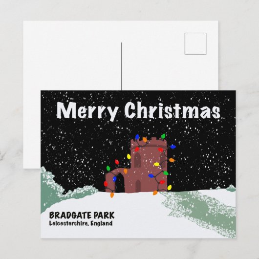 Bradgate Park Weihnachtskarte Postkarte (Vorne/Hinten)