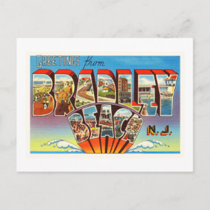 Bradley Beach New Jersey NJ Vintage alte Postkarte