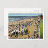 Bradley Beach NJ Scene auf dem Beach Boardwalk 193 Postkarte (Vorne/Hinten)