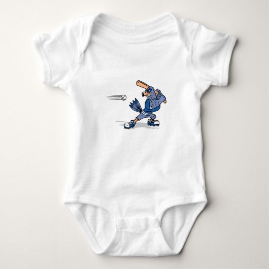 Bradley-Blau-Jay Baby Strampler (Vorderseite)