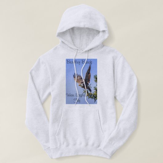 Bradley Brook Eagle Fly Kapuzenpullover Hoodie (Design vorne)