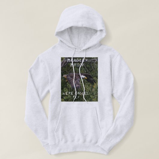 Bradley Brook Eagle Fly Kapuzenpullover Hoodie (Design vorne)