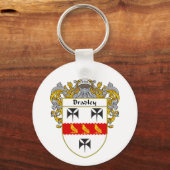Bradley Coat of Arms (Mantled) Schlüsselanhänger (Vorderseite)
