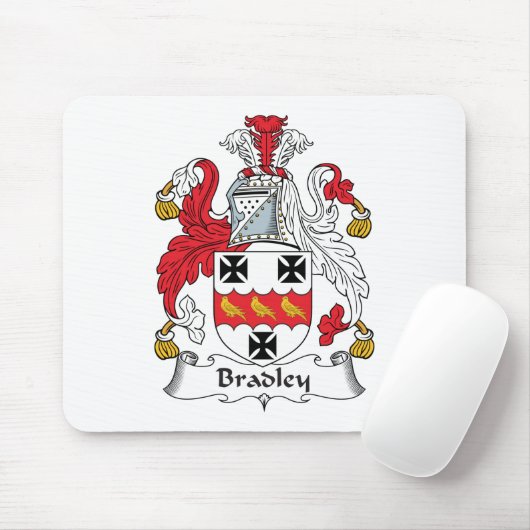 Bradley-Familienwappen Mousepad (Mit Mouse)