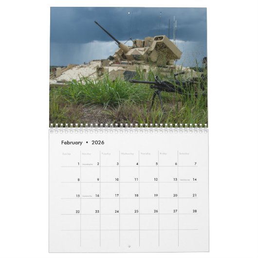 Bradley Fighting Vehicles Kalender (Feb 2026)