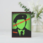 Bradley Manning Design Postkarte (Stehend Vorderseite)